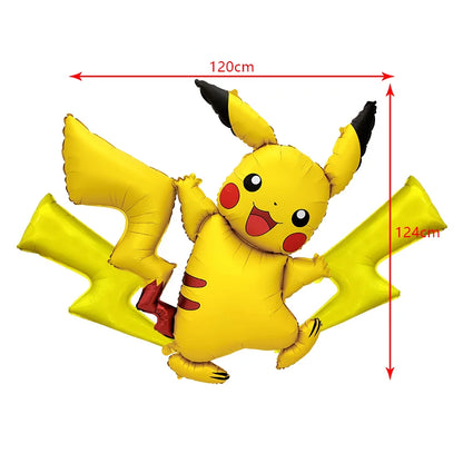 Pokemon Geburtstag Party Dekoration Neue Ligntning Pikachu Ballon Kid Event Liefert Einweg Geschirr Banner Hintergrund Platte