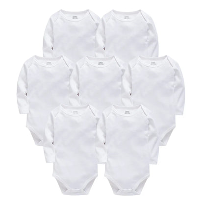 Kavkas 3 Stück 5 Stück 7-teiliger Baby-Body für Jungen, 0–24 Monate, 100 % Baumwolle, volle Ärmel, Herbst-Kleidung für Neugeborene.
