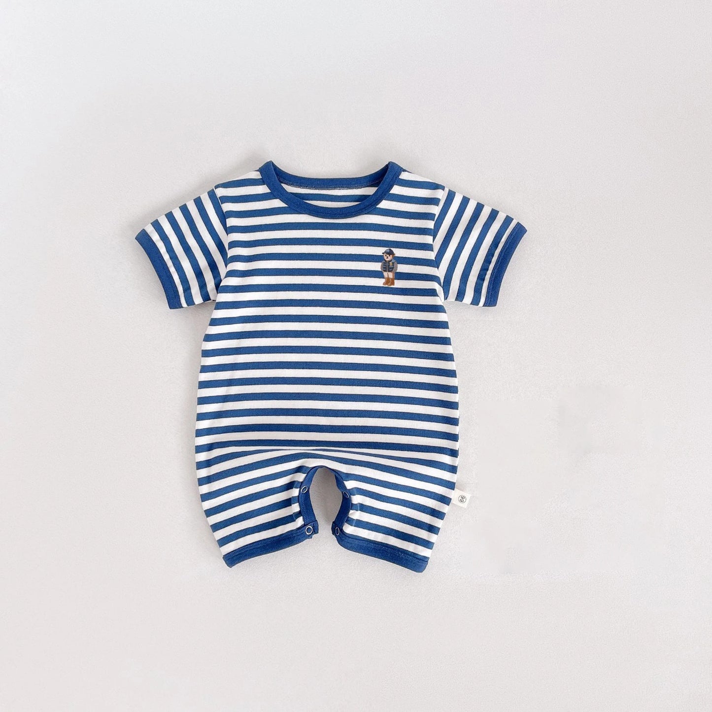 Baby Streifen Body Sommer Neugeborenen Baumwolle Kurzarm Strampler Kleidung Infant Mädchen Jungen Overalls Kinder Einteiliges 0-2 jahre.
