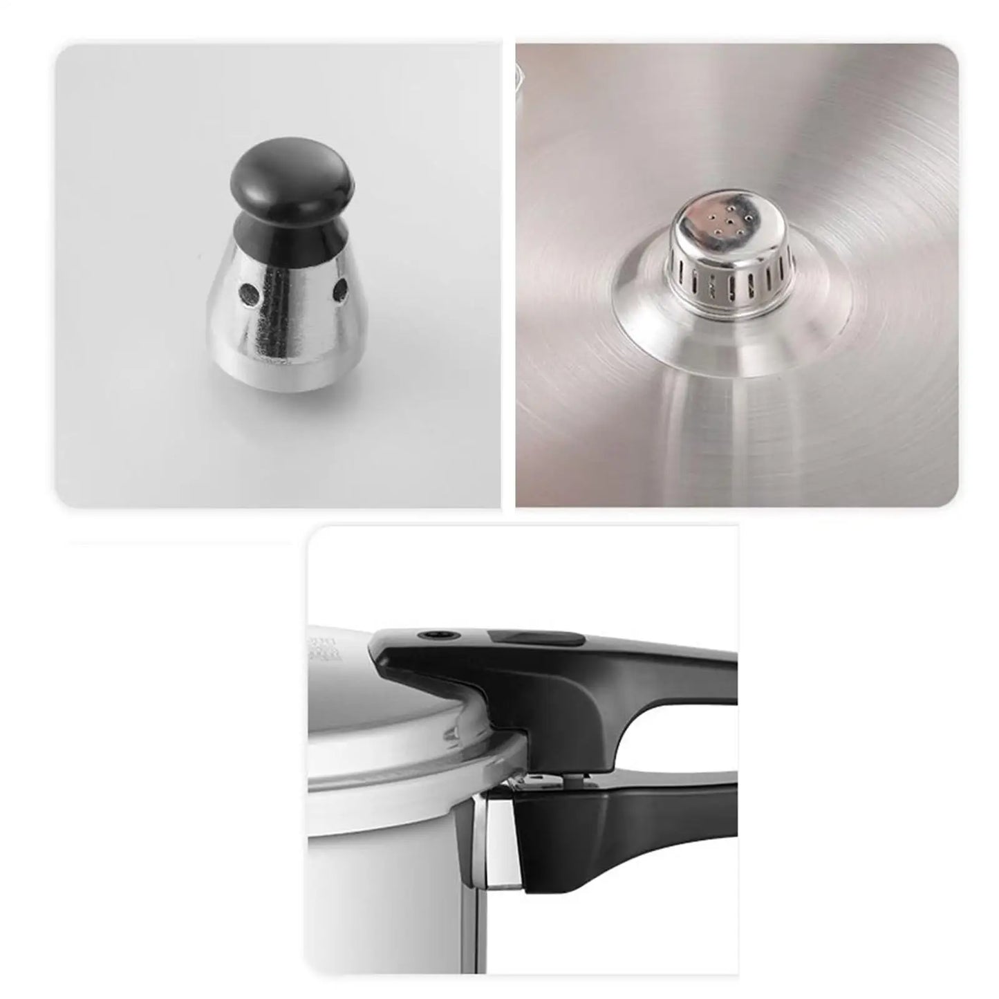 Pressure Cooker Pot 5L Grain Cooker With Steamer Insert Cooking Pot Aluminum Alloy Cookware For Poultry Meat Vegetable Seafood.