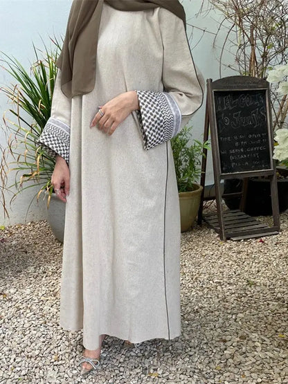 Ramadan Eid Plain Modest Abaya Dubai Muslim Islam Kaftan Dress Abayas For Women Kebaya Caftan Marocain Vestidos Robe Musulmane.