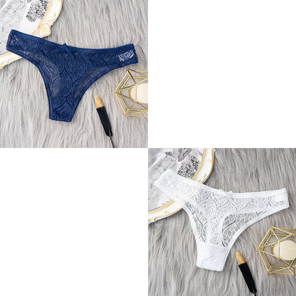 2 Pcs/Set Hot Sale Panties Women Sexy G String Lace Lingerie For Women Fashion Low Waist Thongs Soft Intimate Lady Underwear.