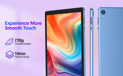 BAKEN 10-inch HD Display Android 14 Tablet, Quad-Core Processor, 4 (2+2)GB ROM + 32GB RAM, Bluetooth, Google Play.