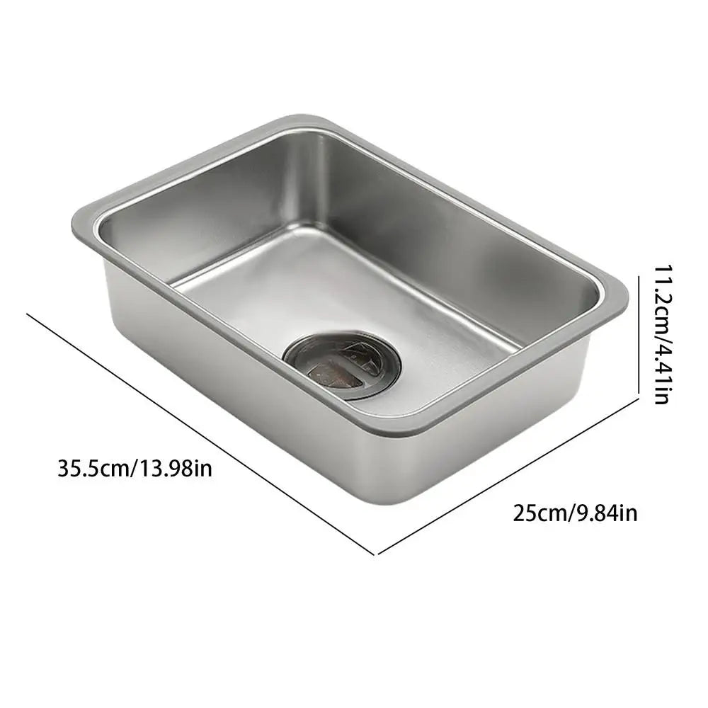 Small Kitchen Sink Stainless Steel Single Bowl Workstation Laundry Utility Sink Portable Farmhouse Kitchen Sink For Terraces