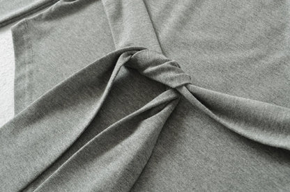 Sexy Long Sleeve T-Shirt Women's Waist Cinched Shoulder Bared Strap Design Autumn 2025 Irregular Halter Neck Top for Trendy Girl