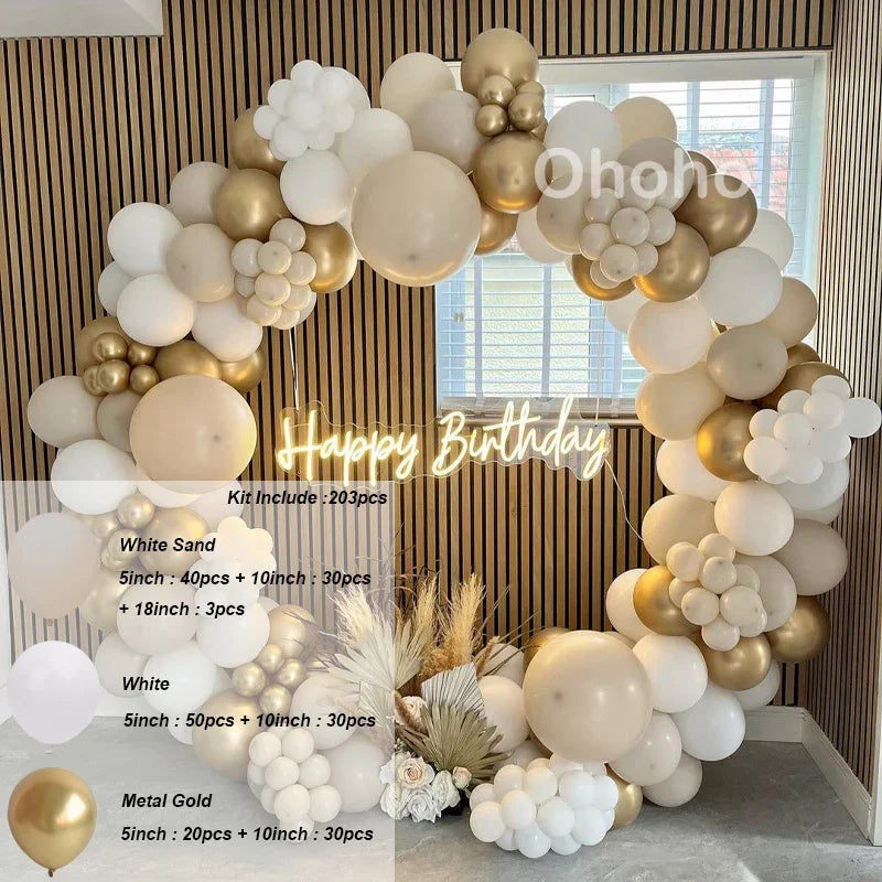 Kaffeebraun Beige Ballon Girlande Bogen Kit Oh Babyparty Dekoration Rustikale Hochzeit Kindergeburtstag Party Taufe Taufe.