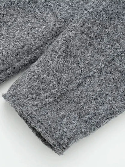 TRZA Frauen Mode Patch Taschen Mit Klappen Abgeschnitten Jacke Mantel Vintage Langarm Front Zipper Weibliche Oberbekleidung Chic Tops.