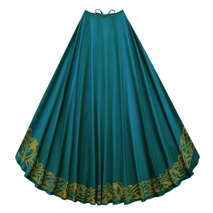 Girls Merida Cosplay Princess Dress Children Stage Performance Clothes Kids Halloween Carnival Party Long Sleeves Outfits