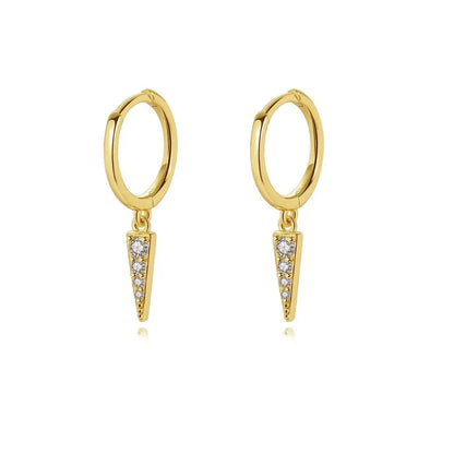 Silver Gold Color Hoop Earring Trendy Punk Hip Hop Rivet Ear Rings for Women Gothic Party Jewelry Pendientes Orecchini 2025