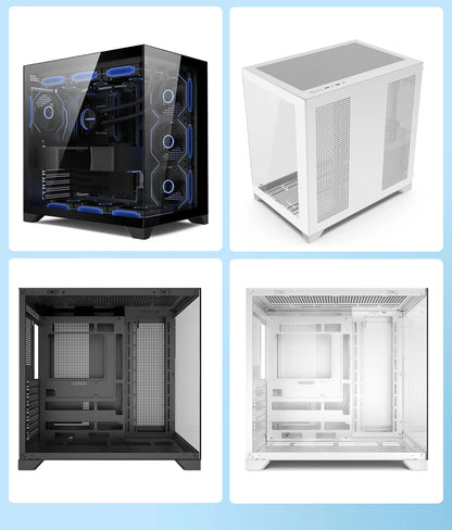 Power Train Dream PRO Seaview Room Chassis ATX Desktop MATX Glass Side Transparent 360 Water Cooled Game Console Computer Case.