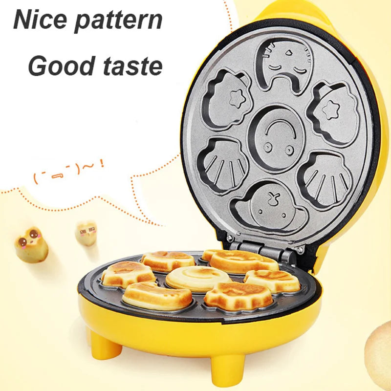 Mini Electric Walnut Cake Maker Automatic Nut Waffle Bread Machine Sandwich Iron Toaster Baking Breakfast Pan Oven 220V EU plug.