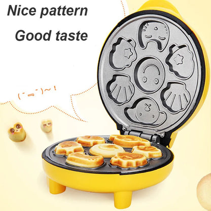 Mini Electric Walnut Cake Maker Automatic Nut Waffle Bread Machine Sandwich Iron Toaster Baking Breakfast Pan Oven 220V EU plug.