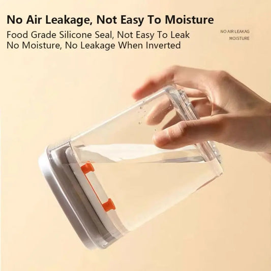 New Sealed Food Container Transparent with Lid Milk Powder Container Keep Fresh Press Type Noodle Storage Box Storage Container.