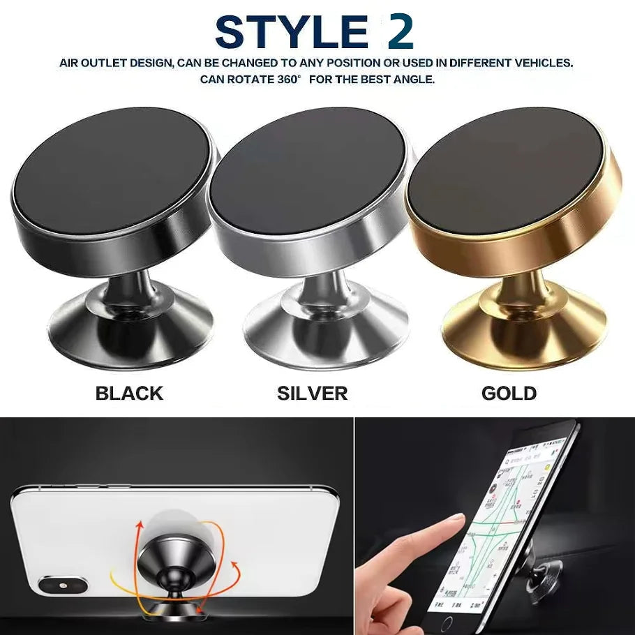 Magnetic Car Phone Holder Universal Car Phone Stand for iPhone Xiaomi Huawei Samsung Dashboard Wall Mounted Car Magnet Sticker.