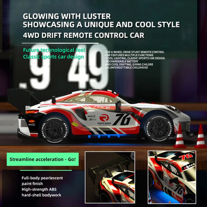 RC Car 4WD 1/24 Remote Control Cars 2.4G Radio High Speed Drift Racing High Speed Truck RTR Vehicle Toy Gift for Kids Children.