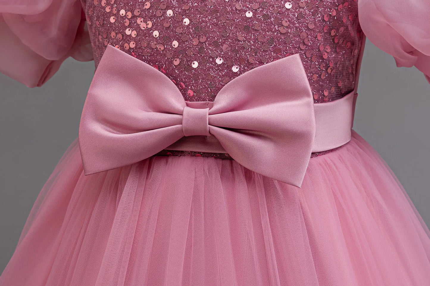 4-12 Jahre altes Blumenjungen-Hochzeitskleid, Abendkleid, Pailletten, langes Halloween-Mädchenkleid, Weihnachtsaufführung, Gastgeber-Redenen.