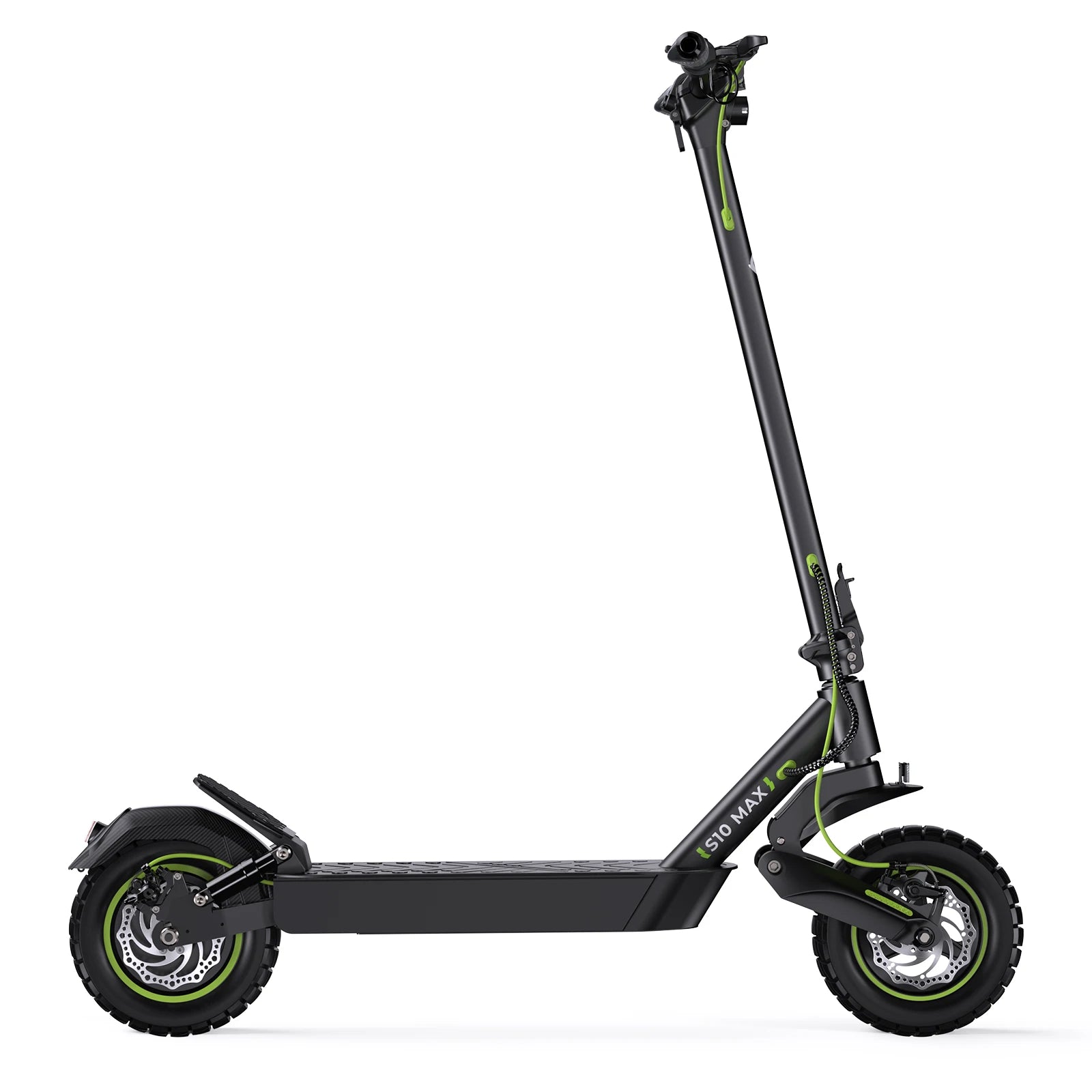 Isinwheel S10 Max Adult Electric Scooter 10 inches Off-Road Pneumatic Tires Foldable City Electric Scooter 1000W 48V15Ah Battery.