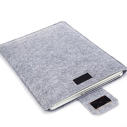 Felt Sleeve Slim Tablet Case Cover Bag for MacBooks Air Pro 11 13 15 Inch Solid Color Tablet Storage Bag.