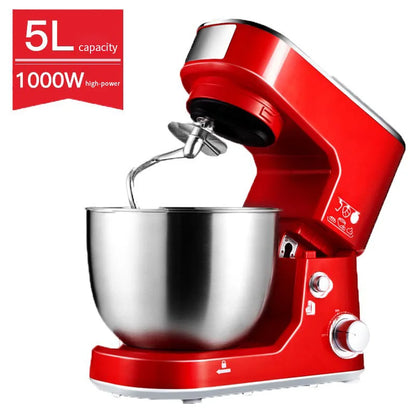 DIVEDEER 5L Multifunctional Chef Machine  Automatic Dough Kneader, Flour Mixer, Blender & Egg Whisker for Household Use.