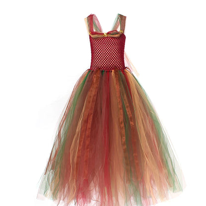 Wald Fee Prinzessin Kostüm für Halloween Geburtstag Party Phantasie Kleid Herbst Kinder Woodland Nymph Pixie Kleid Tutu Kleid Flügel.