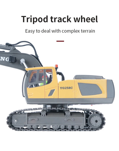 RC Excavator 1:20 Remote Control Truck 2.4G RC Crawler Engineering Vehicle Truck Radio Control Children's Day Christmas Gifts.