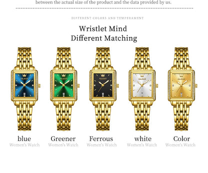 OLEVS 9995 Women's Watch Luxury Elegant Quartz Ladies Wristwatch Top Brand Waterproof Luminous Date Original Watch For Women.