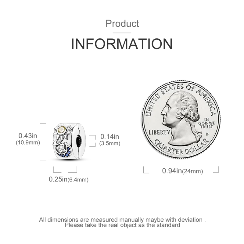 Silver Clasp 925 Sterling Silver CZ pave Clip Charms Daisy Beads Stopper Safety Chain fit Original Bangle Bracelet Jewelry Clip