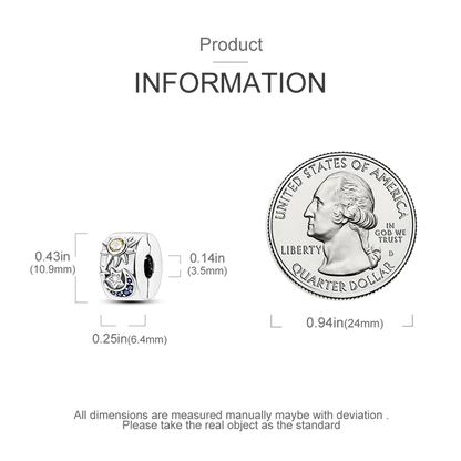 Silver Clasp 925 Sterling Silver CZ pave Clip Charms Daisy Beads Stopper Safety Chain fit Original Bangle Bracelet Jewelry Clip