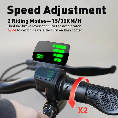 iScooter - F2 Electric Scooter with 500W Motor, 36V 7.8Ah Battery, 10-inch Tires, Adult Foldable Electric Scooter with Seat.