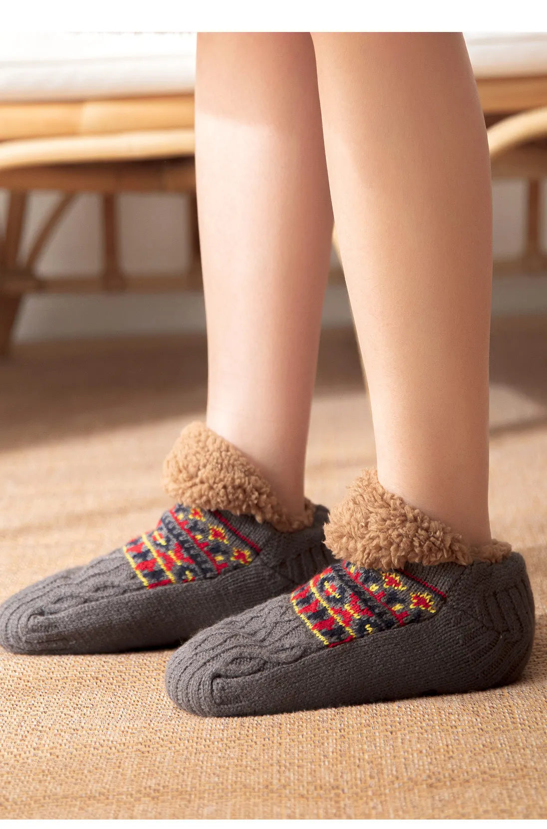 Super Warm Winter Non-slip Floor Socks Women Men Snow Socks Sleep Carpet Socks Slippers Socks Women Velvet Boot Unsiex Home Wear.