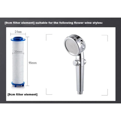 1Pcs Shower Head Replacement PP Cotton Filter Cartridge Water Purification Bathroom Accessory for Most Hand Held Bath Sprayer