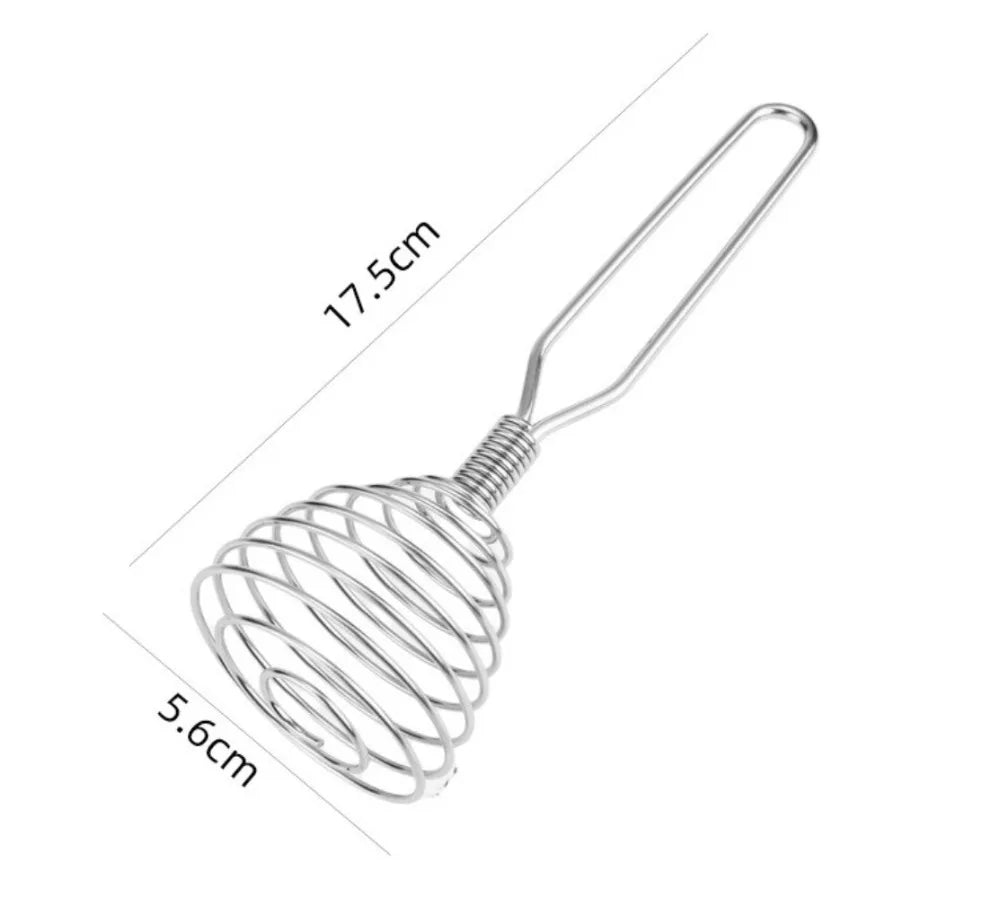 New Stainless Steel Manual Press Type Egg Beater Creative Honey Spoon Mixer Milk Jam Stirring Spoon Kitchen Baking Cooking Tools.