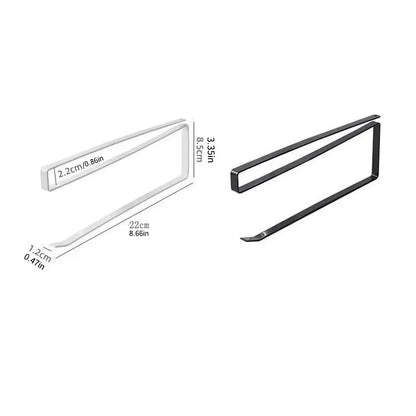 Papierrollenhalter Handtuchhalter Frischhaltefolie Lagerregal Badezimmer Kein Stanzen Lagerregal Hängeregal Küchentuchzubehör