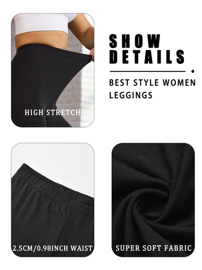 5PACK Super Soft Fleece Lined Leggings Women, Workout Yoga Running Thermal Warm Pants For cold winter.
