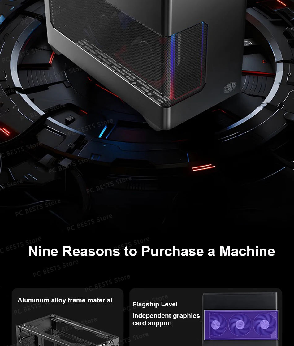 Cooler Master Magic Cube NR200P V3 Computer Case Small Chassis Supports Aluminum Alloy ITX Portable Desktop Host Case.