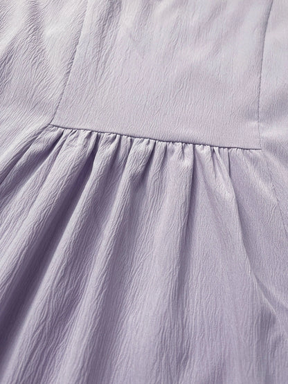 Ramadan kebaya Middle Eastern Muslim women's dress solid color pleated bat sleeve loose dress Abaya.