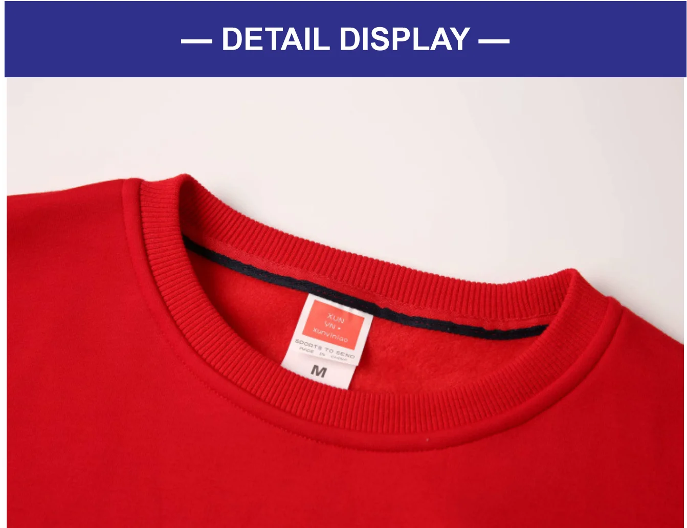 Men's Casual Pullover Custom Printed Embroidery Company Logo Clothing Fashion Winter Warm Sweater Solid Color Sweatshirt 4xl.