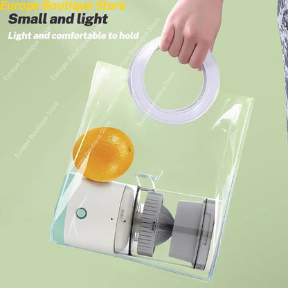 Portable USB Rechargeable Orange Juice Juicer Multifunctional Household Juice Maker Machine Cordless Mini Electric Cup Juicer.