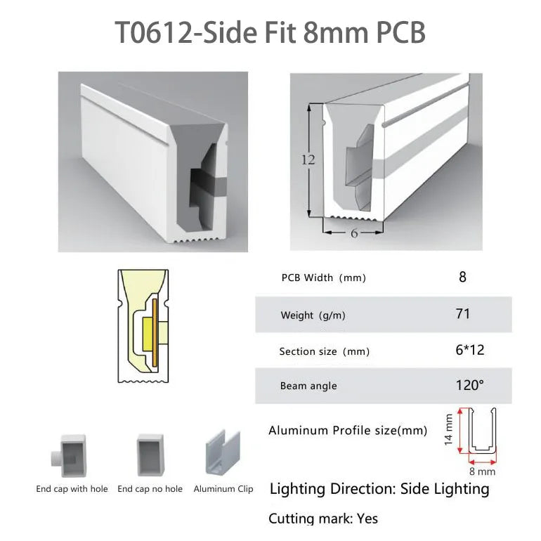 IP67 Waterproof Flexible LED Neon Silicone Light Tube For WS2812B WS2811 WS2815 5050 COB RGB Light Strip Ourdoor Decoration
