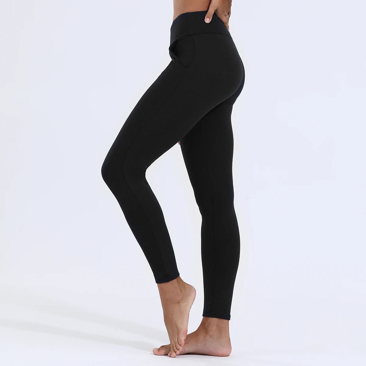 CHRLEISURE Winter Warm Women Thick Thicken Leggings Fleece Pants Female Thermal Leggings Tights Sexy Hight Wasit Stretchy.
