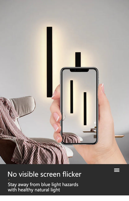 Wasserdichte Außenwandleuchte LED-Streifen Hintergrund Wandleuchte Treppe Gartenlampe Wohnzimmer Schlafzimmer Nachttisch IP65 Wandleuchten.