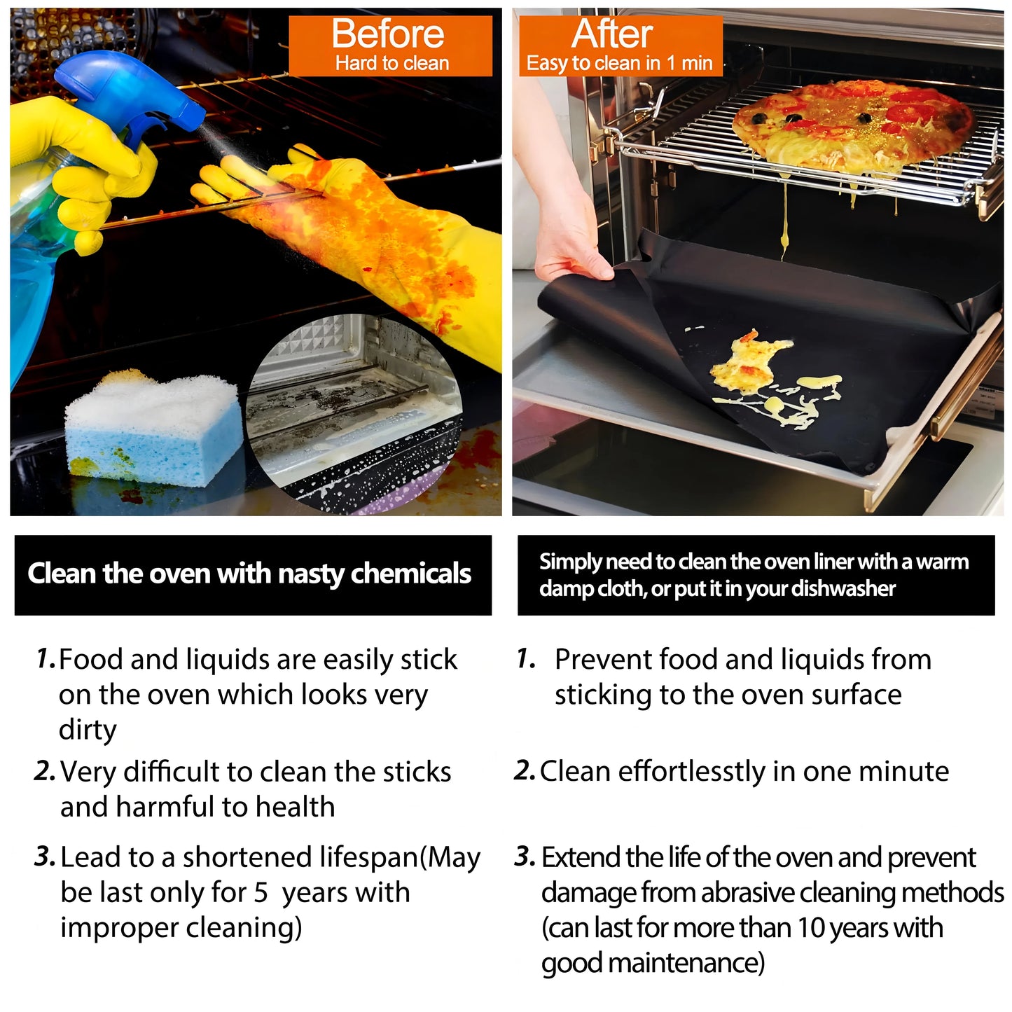 Oven Bottom Liners Non Stick Barbecue Grill Mats Reusable Kitchen Toaster Liner Air Fryer Cooking Heat Resistant Baking Paper.