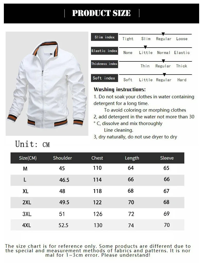 High End Embroidered CAMEL High-quality Men's Zippered Jacket, Spring and Autumn Fashionable Casual Outdoor Sports Jacket Top.