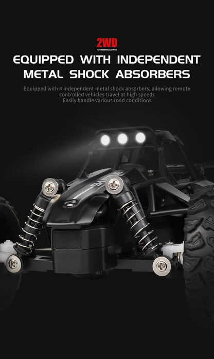 Remote Control Car RC Drift Racing 1:16 Vehicle Off Road Alloy 2.4G Radio High-Speed Trucks With LED Light Climbing Gift Kid Toy