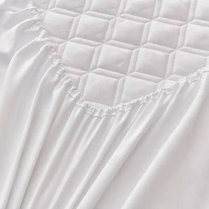 WASART Waterproof mattress protector cover quilted thicken elastic fitted sheet style couple double bed protection pad king size.