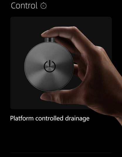 ASRAS Kitchen Sink Stainless Steel Nano Grey Kitchen Sink with Built-in Food Purifier, Hidden Cover & Adjustable Lift Faucet