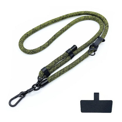 Phone Lanyard Adjustable 1 Cm Diameter Outdoor Universal Case Crossbody Shoulder Card Neck Cord Clip Hang Anti-lost Wrist Strap.