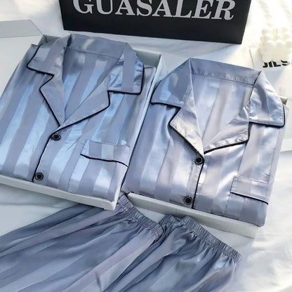 Women's New Arrival Summer Lightweight Short-Sleeved Pajamas Summer Imitation Silk Homewear Set Women's Summer Clothing.