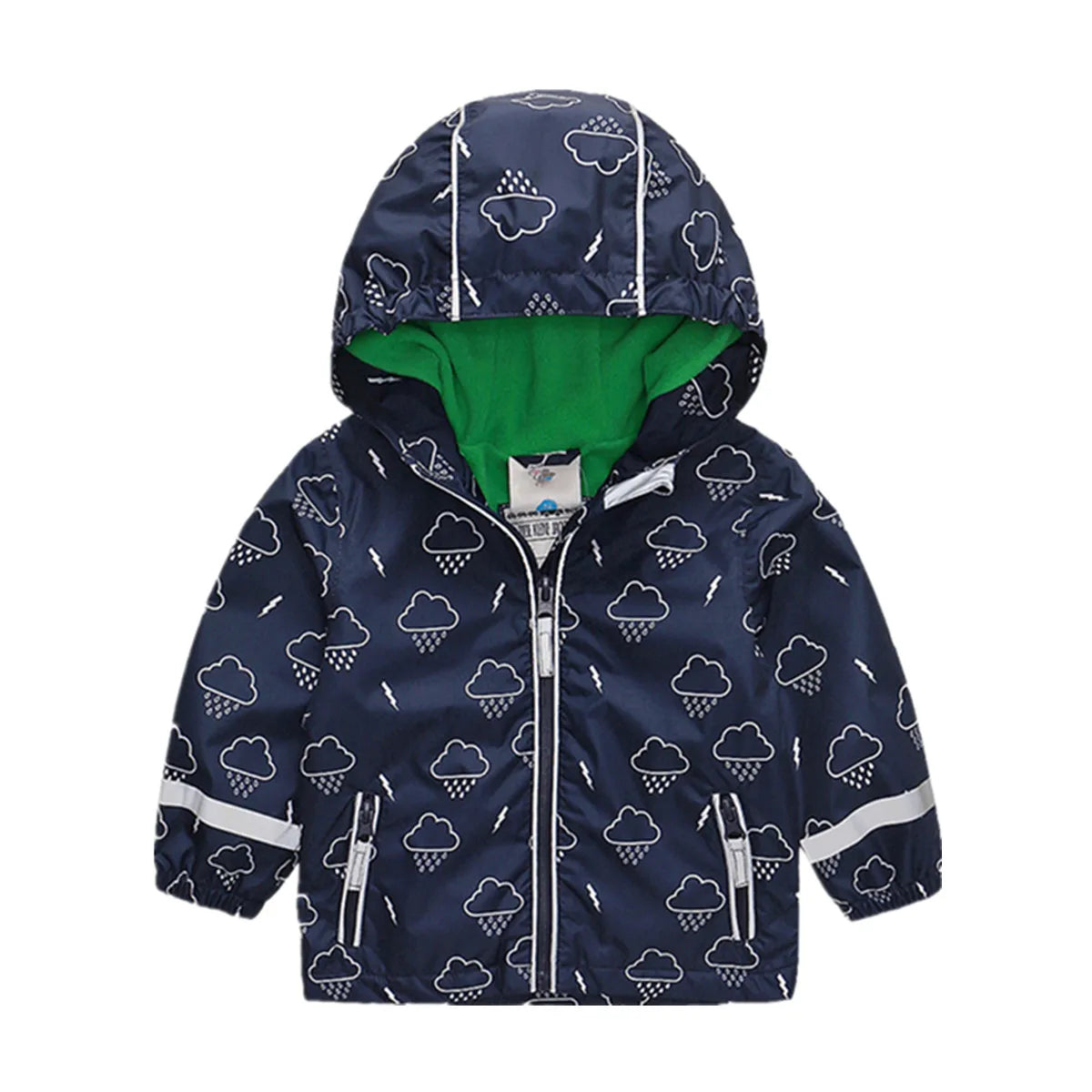 HONEYKING Children's Raincoat Suit Baby Waterproof Overalls Toddler Pants Girl Jumpsuit Rainwear Boy's Jacket And Trousers Set
