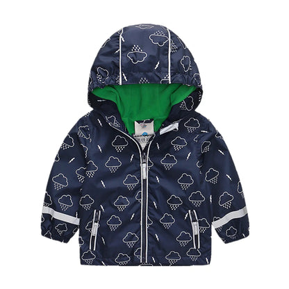 HONEYKING Children's Raincoat Suit Baby Waterproof Overalls Toddler Pants Girl Jumpsuit Rainwear Boy's Jacket And Trousers Set